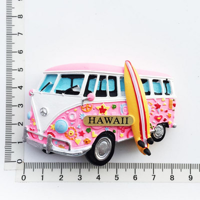 Hawaii matrica 3D lakberendezési tejes pizza hamburgerlé 3D hűtőszekrény hűtőmágnes matrica