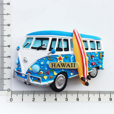 Hawaii matrica 3D lakberendezési tejes pizza hamburgerlé 3D hűtőszekrény hűtőmágnes matrica