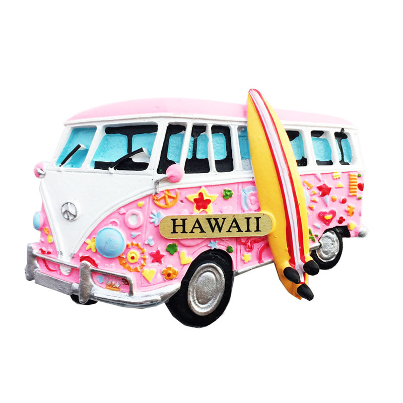 Hawaii matrica 3D lakberendezési tejes pizza hamburgerlé 3D hűtőszekrény hűtőmágnes matrica