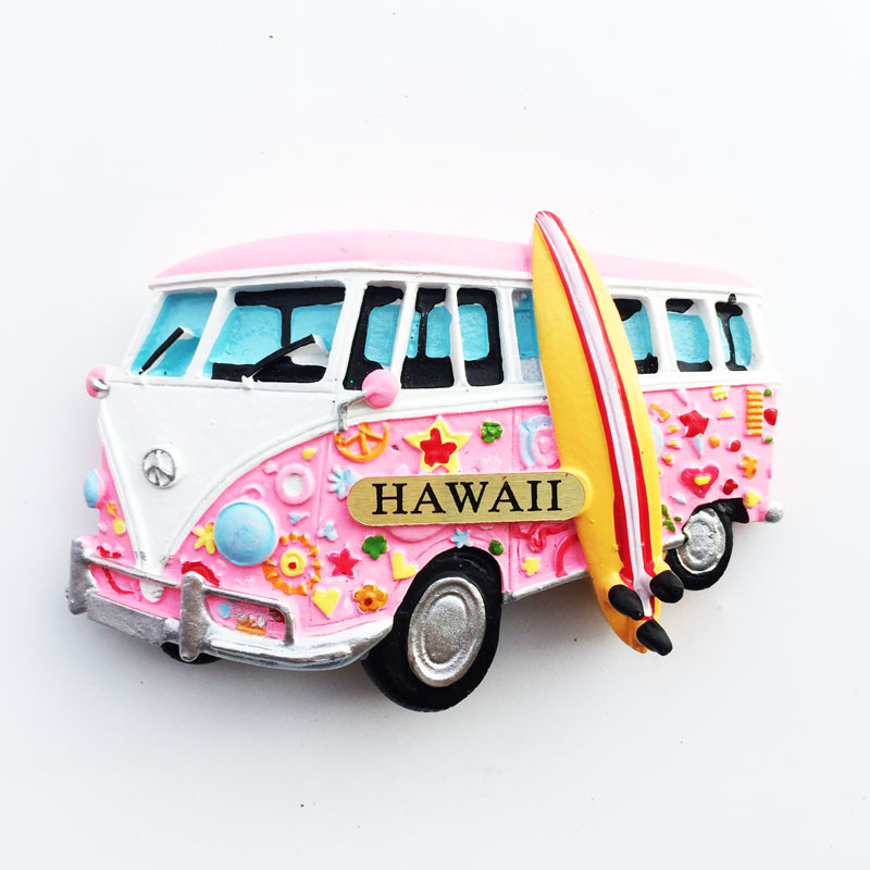 Hawaii matrica 3D lakberendezési tejes pizza hamburgerlé 3D hűtőszekrény hűtőmágnes matrica