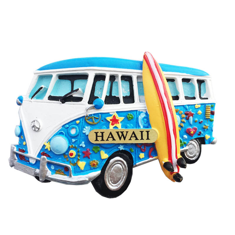 Hawaii matrica 3D lakberendezési tejes pizza hamburgerlé 3D hűtőszekrény hűtőmágnes matrica