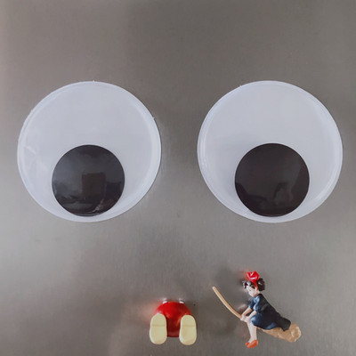 Samoljepljiva Googley Eyes zidna naljepnica za hladnjak Smiješna naljepnica za ormarić za klima uređaj za DIY spomenar Pokretne očne jabučice za lutke