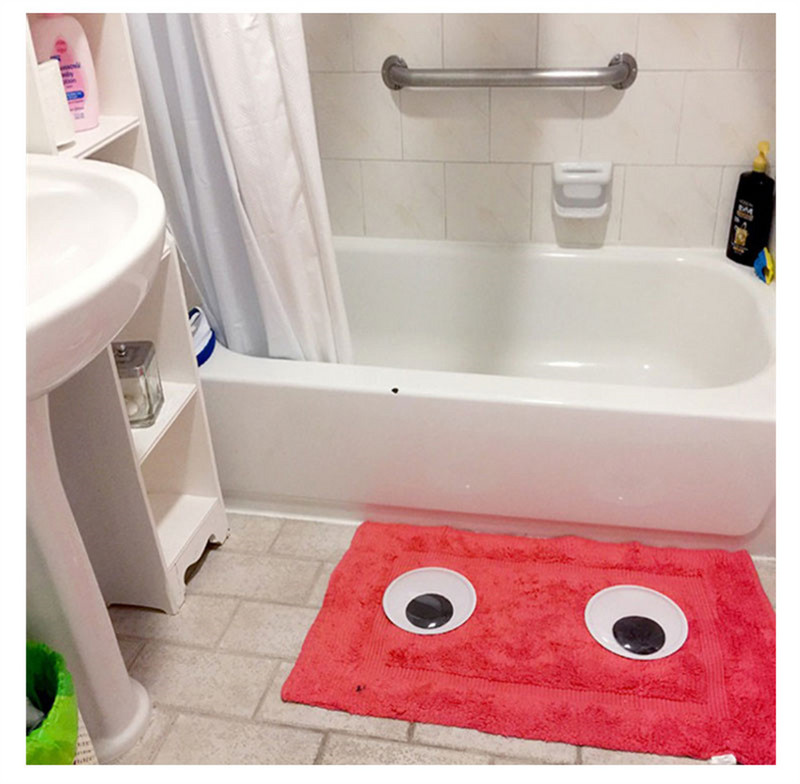 Samoljepljiva Googley Eyes zidna naljepnica za hladnjak Smiješna naljepnica za ormarić za klima uređaj za DIY spomenar Pokretne očne jabučice za lutke