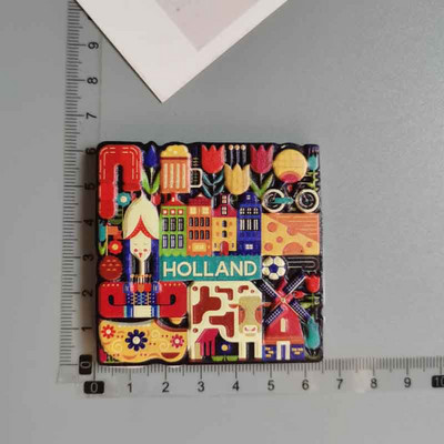 Nīderlande Ledusskapji Magnēti Holande Tulpes Velosipēdi Koka Kurpes Holandes galvaspilsēta Amsterdama Dekorācijas Amatniecība Magnētiskā uzlīme