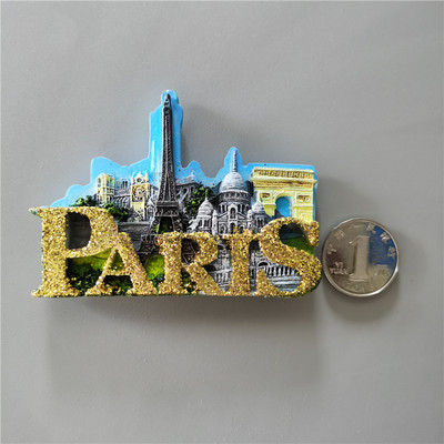 Pariisi suveniir Eiffeli torni külmkapimagnetid Prantsuse Provence`i turistide vaatamisväärsuste magnetkleebiste kaunistus külmiku kingitusel
