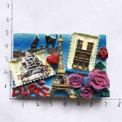 Pariisi suveniir Eiffeli torni külmkapimagnetid Prantsuse Provence`i turistide vaatamisväärsuste magnetkleebiste kaunistus külmiku kingitusel