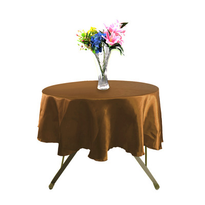 57 collu satīna apaļais galdauts kāzu poliestera apļveida galda pārklājs nestuves galds svārki galda pārsegs pusdienu galda dekors