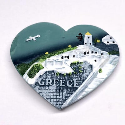 Ledusskapji Magnēti Suvenīrs Santorini Grieķija Ledusskapis Paste Kusadasi Turcija Monako 3D Sveķi Ziņojumu Uzlīmes Jauki Magnēti Dāvana
