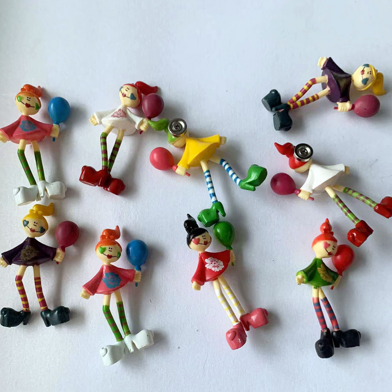 Jauka anime meitene lelles dekorēšana Ledusskapis Magnēti Bērnu Rotaļlietas Mājas dekorēšana