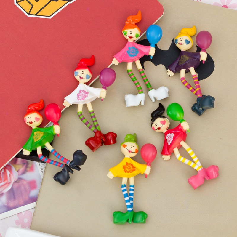 Jauka anime meitene lelles dekorēšana Ledusskapis Magnēti Bērnu Rotaļlietas Mājas dekorēšana