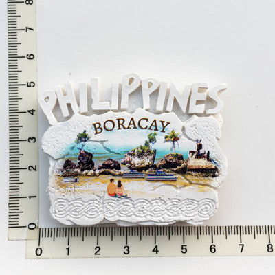 Filipini Boracay Magneti za hladnjak Turistički suvenir 3d Rukotvorine od smole Magnetski hladnjak Magnetske naljepnice Dekor otvarača za boce