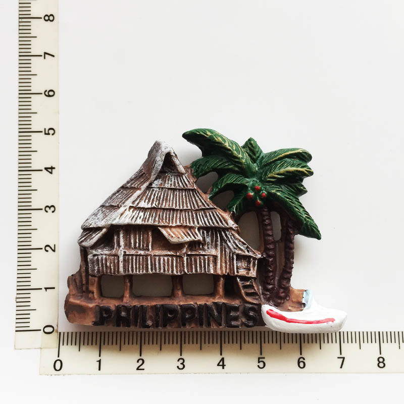 Filipini Boracay Magneti za hladnjak Turistički suvenir 3d Rukotvorine od smole Magnetski hladnjak Magnetske naljepnice Dekor otvarača za boce