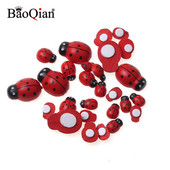 100 komada ručnih mini drvenih bubamara spužva samoljepljivih naljepnica mini magneta za hladnjak za uređenje doma za albume