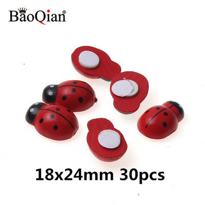 100 komada ručnih mini drvenih bubamara spužva samoljepljivih naljepnica mini magneta za hladnjak za uređenje doma za albume