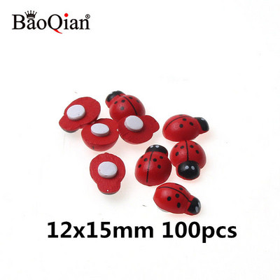 100 komada ručnih mini drvenih bubamara spužva samoljepljivih naljepnica mini magneta za hladnjak za uređenje doma za albume