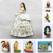 Αυστρία Ψυγείο Magnet Βιέννη Τουριστικά Αναμνηστικά Μαγνητικό Αυτοκόλλητο Ψυγείο Sisi Princess Mozart Δώρο Κουζίνα Διακόσμηση σπιτιού