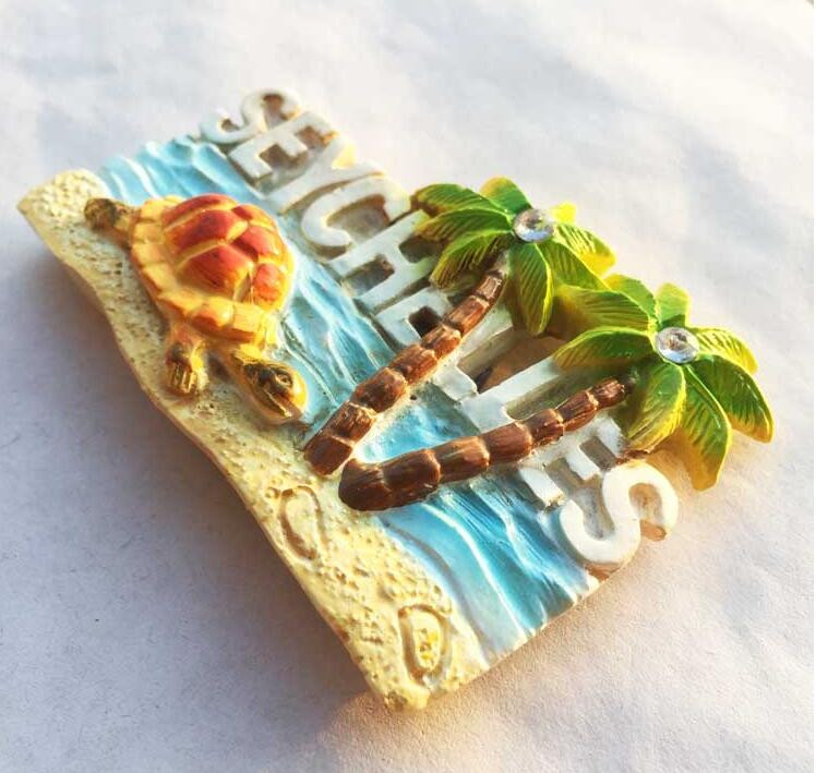 Otok Praslin, Sejšeli Magnet za hladnjak Suvenir Dekoracija Tropska šuma palmi Magneti za hladnjak