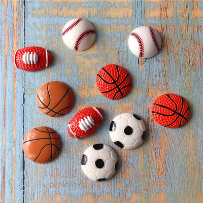 Loomingulised spordipallid külmkapimagnetid korvpall jalgpall jalgpall võrkpall ragbi varajases lapsepõlves magnetkleebised