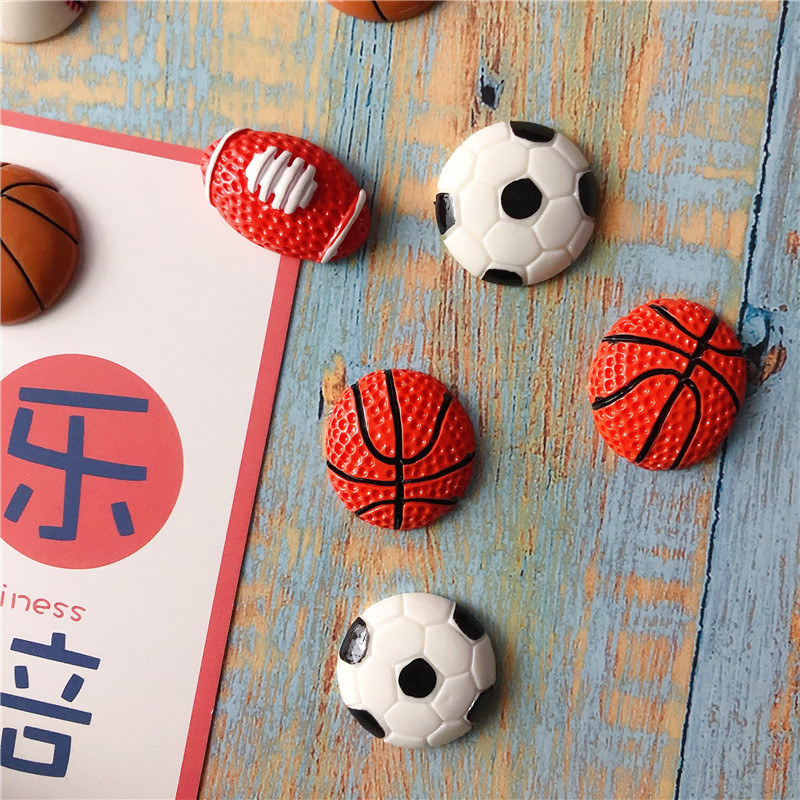 Kūrybiniai sportinio kamuolio šaldytuvo magnetai Krepšinio Futbolo Tinklinio Regbio Ankstyvojo ugdymo magnetiniai lipdukai