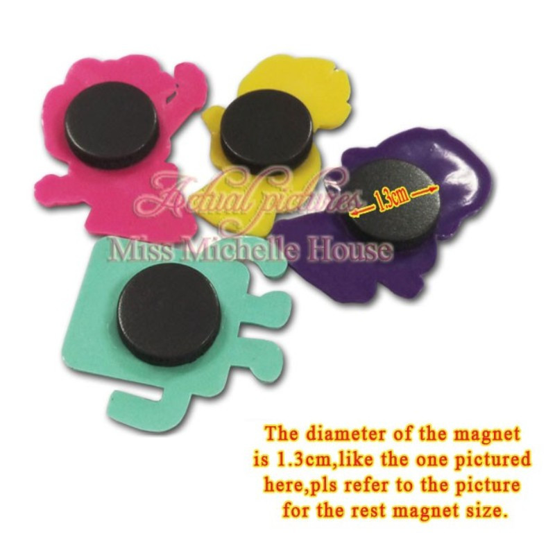 1vnt PVC Mieli animaciniai gyvūnai Šaldytuvo magnetas Puikus šuo namų dekoravimo priedai Šaldytuvo magnetai Šaldytuvo magneto dekoras