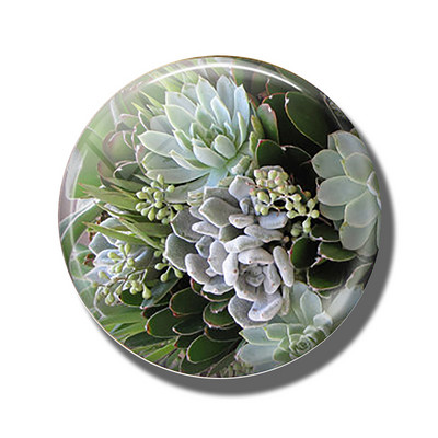 Gėlių 30 mm stiklinis šaldytuvo magnetas rožių kiaulpienių aguonų lotoso vyšnių žiedų orchidėjų margalapių lenta šaldytuvo magnetai