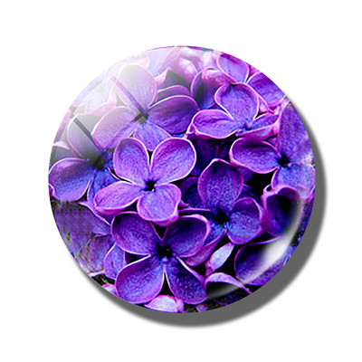 Gėlių 30 mm stiklinis šaldytuvo magnetas rožių kiaulpienių aguonų lotoso vyšnių žiedų orchidėjų margalapių lenta šaldytuvo magnetai