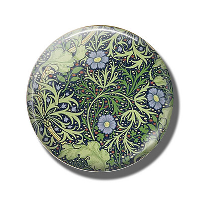 Gėlių 30 mm stiklinis šaldytuvo magnetas rožių kiaulpienių aguonų lotoso vyšnių žiedų orchidėjų margalapių lenta šaldytuvo magnetai