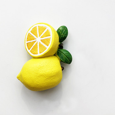 Ins 3DResin Bionic pārtikas ledusskapis magnētiskās uzlīmes jaukas virtuves reālistiskas augļu stereoskopiskas dekoratīvas sienas ledusskapja suvenīrs