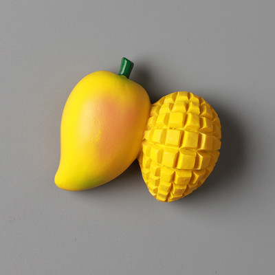 Ins 3DResin Bionic pārtikas ledusskapis magnētiskās uzlīmes jaukas virtuves reālistiskas augļu stereoskopiskas dekoratīvas sienas ledusskapja suvenīrs