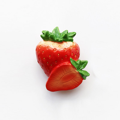 Ins 3DResin Bionic pārtikas ledusskapis magnētiskās uzlīmes jaukas virtuves reālistiskas augļu stereoskopiskas dekoratīvas sienas ledusskapja suvenīrs