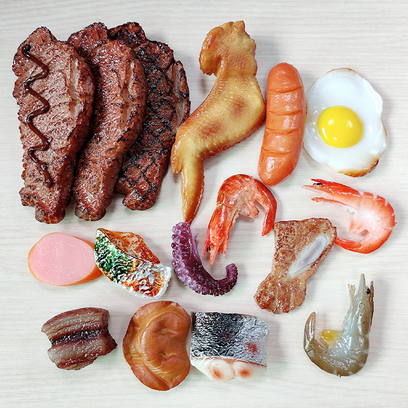 Pārtikas imitācija Ledusskapja magnēti Virtuves dekorēšana Simulācija Piens Olas Maize Pārtika Ledusskapis Magnētiskās uzlīmes Mājas dekorēšana