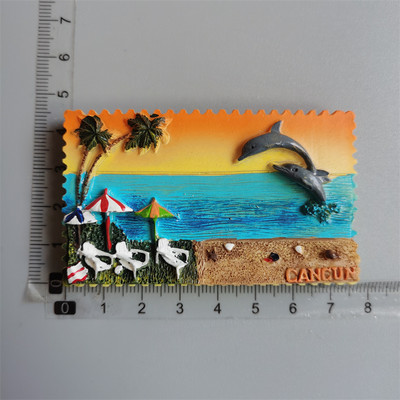 Mexico Magneti za hladnjake Cancun Turistički suvenir 3d kornjača gušter Magneti za hladnjake Životinjske dekoracije doma Darovi za putovanja