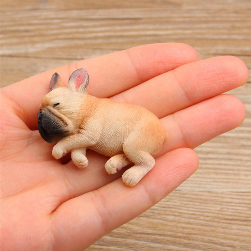 Jauks guļošais suns 3D franču buldoga magnēts ledusskapja tāfeles magnēti biroja mājas dekorēšanai