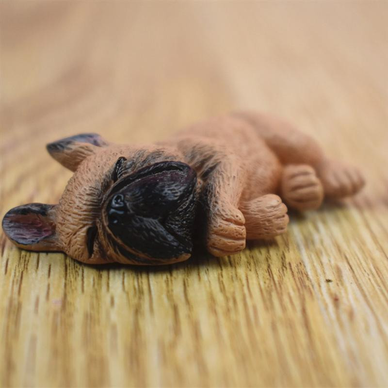 Jauks guļošais suns 3D franču buldoga magnēts ledusskapja tāfeles magnēti biroja mājas dekorēšanai