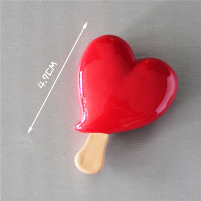 Iegādājieties 5 Saņemiet 1 3D simulācijas ēdienu, jauks konusveida saldējums, šokolādes-ledus sveķu ledusskapis, magnēts, saldumi, vairumtirdzniecība, ražošana