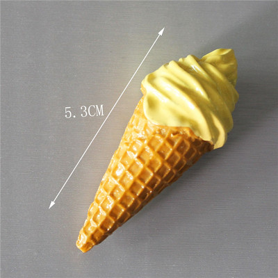 Iegādājieties 5 Saņemiet 1 3D simulācijas ēdienu, jauks konusveida saldējums, šokolādes-ledus sveķu ledusskapis, magnēts, saldumi, vairumtirdzniecība, ražošana