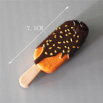 Iegādājieties 5 Saņemiet 1 3D simulācijas ēdienu, jauks konusveida saldējums, šokolādes-ledus sveķu ledusskapis, magnēts, saldumi, vairumtirdzniecība, ražošana