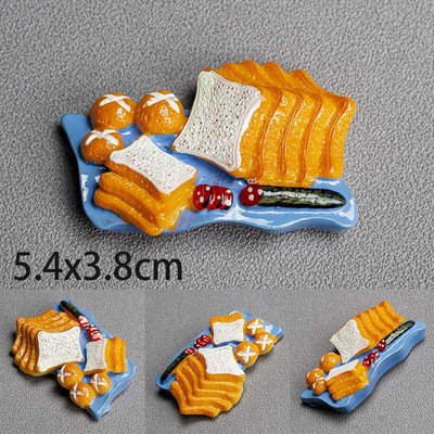 Bioniskā pārtikas ledusskapja magnēts 3D radošā simulācija pārtikas cute ledusskapja magnētiskās uzlīmes foto magnētiskās uzlīmes dekorācijas dāvana