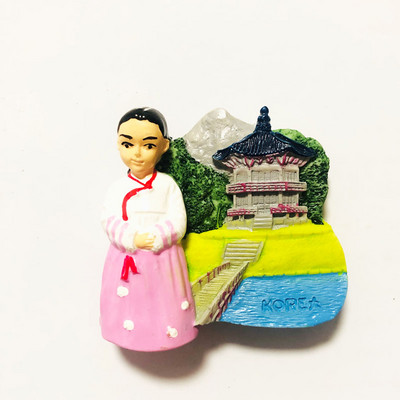 Ledusskapja magnēti Polija krakova pils Japāna Brisele Koreja Vogts Bauernhof Kipra Ledusskapja magnēts Uzlīme Pasaules ceļojumu suvenīrs