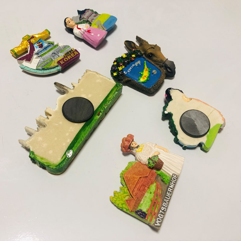 Ledusskapja magnēti Polija krakova pils Japāna Brisele Koreja Vogts Bauernhof Kipra Ledusskapja magnēts Uzlīme Pasaules ceļojumu suvenīrs