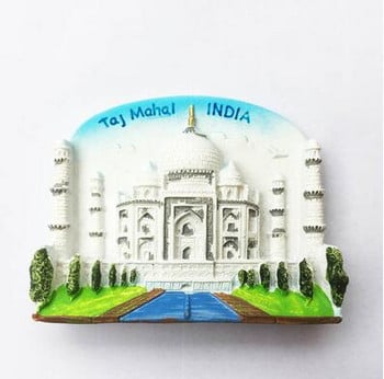 Тадж Махал Хайдерабад Гая Индия Магнити за хладилник Туристически сувенири Декоративен хладилник Магнитни стикери Занаяти