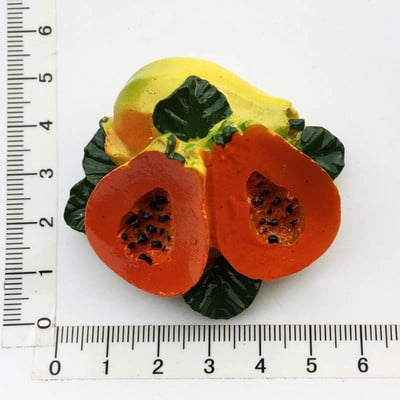 Ръчно рисуване 3d магнит хладилник храна мини плодове зеленчуци хляб пица сладки магнити за хладилник кухненски декор аксесоари