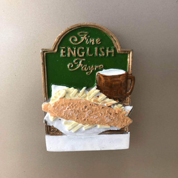 Творчески карикатурен хляб Хот дог Хамбургер 3D смола Стикер за хладилник Ютия Магнити за хладилник Декоративни стикери
