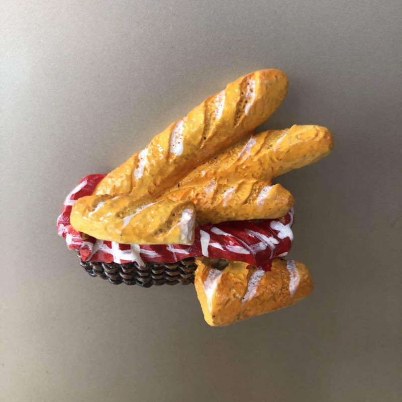 Radoša multfilma Maize Hotdogs Hamburgers 3D Sveķu Ledusskapja Uzlīme Dzelzs Ledusskapja Magnēti Dekoratīvās uzlīmes