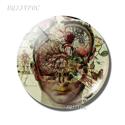 Candy Skull Fridge Magnet Mexican Ghost Festival Message Magnet 30 MM GlassMagnetic Ψυγείο Αυτοκόλλητα Θήκη σημειώσεων Διακόσμηση σπιτιού