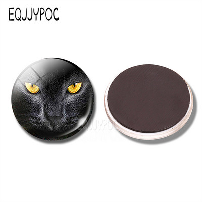 Aranyos macska dekoratív hűtőmágnesek Lovely Animal Lucky Cat Couple Cat 30MM Hűtőmágnes Macska Üzenőfal otthoni dekoráció