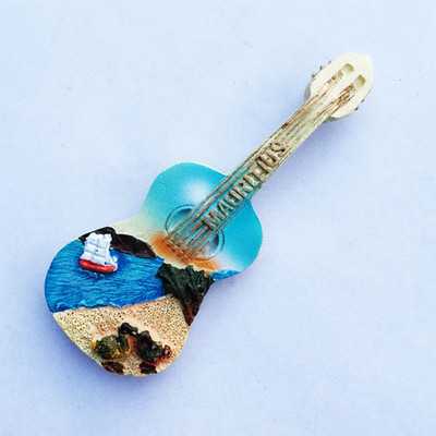 Maurīcijas ledusskapja magnēti tūristu suvenīri 3d sveķu ledusskapja uzlīmes Maurīcijas laivas stūres magnētiskās uzlīmes mājas dekorēšanai