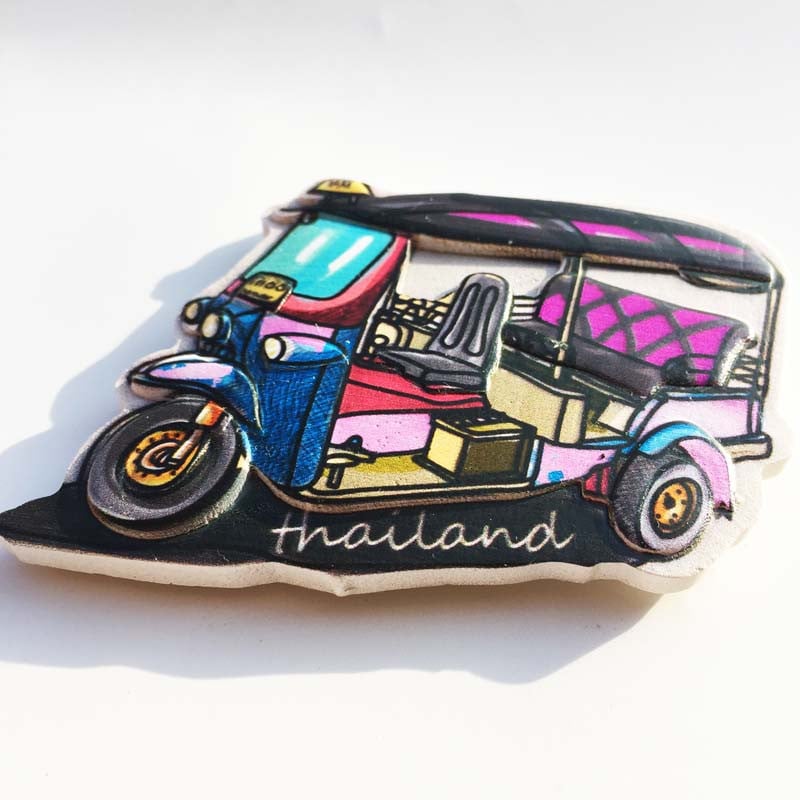 Αυτοκόλλητο ψυγείου Ταϊλάνδης 3d Stereo Bangkok Phuket Jade Buddha Temple Grand Palace Tourist Souvenir Refrigerator Magnet