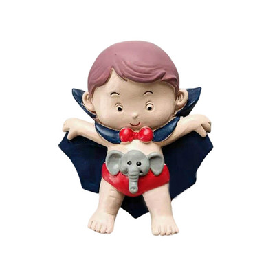 Rajzfilm Aranyos Vicces Úszó Fiú Lány Bohóc 3D Gyanta Design Hűtőszekrény Matricák Otthon Konyha Cetlik Díszek Ajándékok