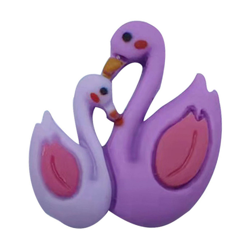 1 db Gyanta Kawaii Rajzfilm Állatok Hűtő Mágneses matrica Békák Hattyúk Nyulak Zsiráfok Hűtőmágnes barkács irodaszerek